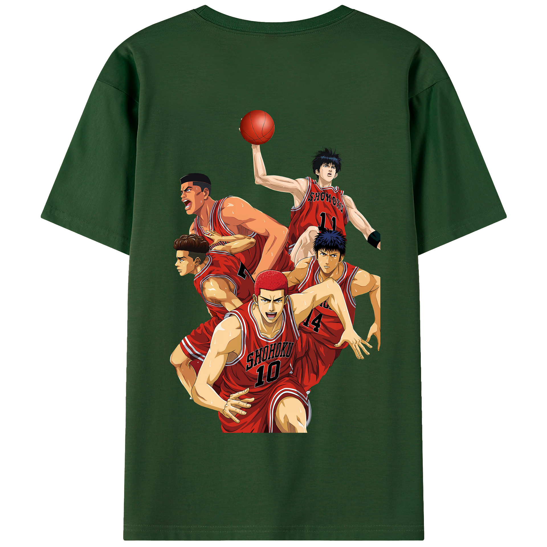 SLAM DUNK／スラムダンク 綿100％半袖Tシャツ（背面プリント）